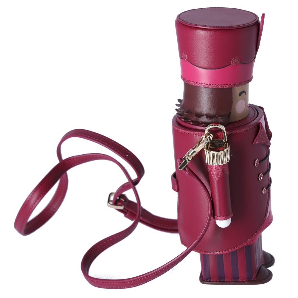 Kate Spade 3D Nutcracker Purple Leather Crossbody KJ074 Novelty - Picture 3 of 6